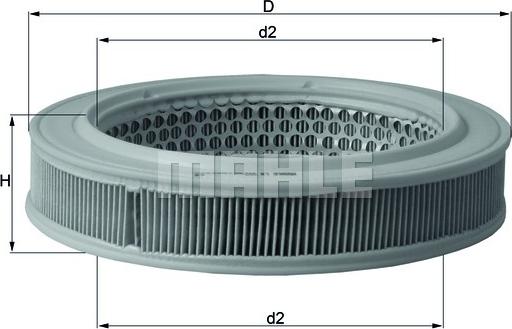 MAHLE LX 552 - Filtre à air cwaw.fr