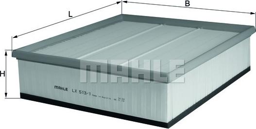 MAHLE LX 513/1 - Filtre à air cwaw.fr