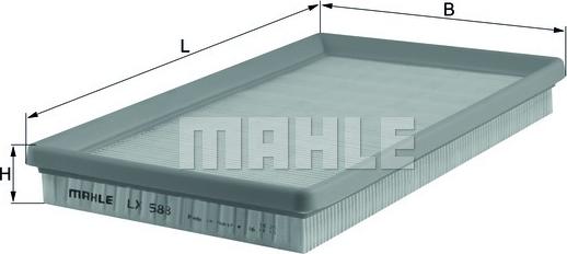 MAHLE LX 588 - Filtre à air cwaw.fr