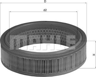 MAHLE LX 158 - Filtre à air cwaw.fr