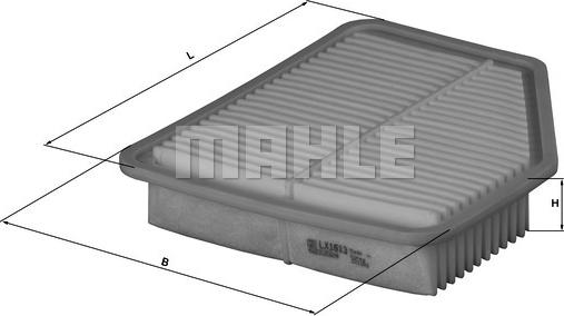 MAHLE LX 1613 - Filtre à air cwaw.fr