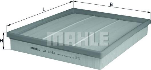 MAHLE LX 1683 - Filtre à air cwaw.fr