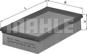 MAHLE LX 105 - Filtre à air cwaw.fr