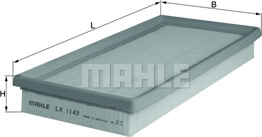 MAHLE LX 1143 - Filtre à air cwaw.fr