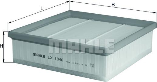 MAHLE LX 1846 - Filtre à air cwaw.fr