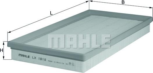 MAHLE LX 1818 - Filtre à air cwaw.fr