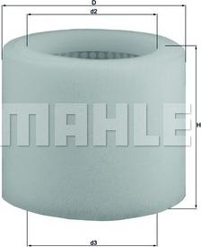 MAHLE LX 123 - Filtre à air cwaw.fr