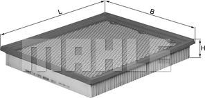 MAHLE LX 1272 - Filtre à air cwaw.fr