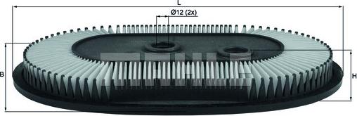 MAHLE LX 846 - Filtre à air cwaw.fr