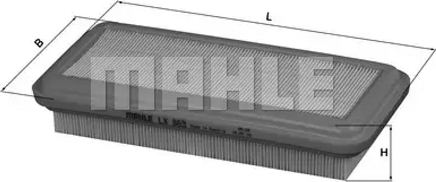 MAHLE LX 863 - Filtre à air cwaw.fr