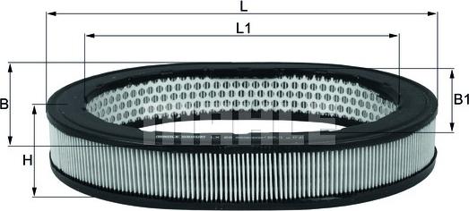 MAHLE LX 88 - Filtre à air cwaw.fr