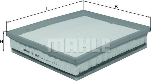 MAHLE LX 3987 - Filtre à air cwaw.fr