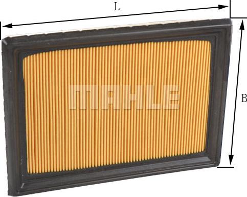 MAHLE LX 3440 - Filtre à air cwaw.fr