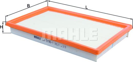 MAHLE LX 3196/1 - Filtre à air cwaw.fr