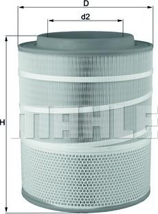 MAHLE LX 3141 - Filtre à air cwaw.fr