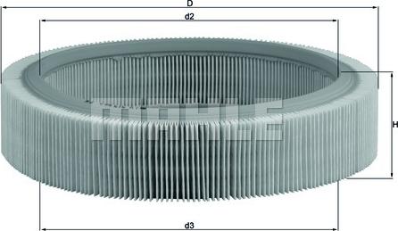 MAHLE LX 317 - Filtre à air cwaw.fr