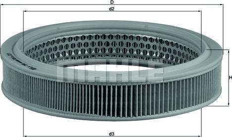 MAHLE LX 298 - Filtre à air cwaw.fr