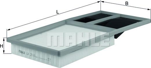 MAHLE LX 2010 - Filtre à air cwaw.fr