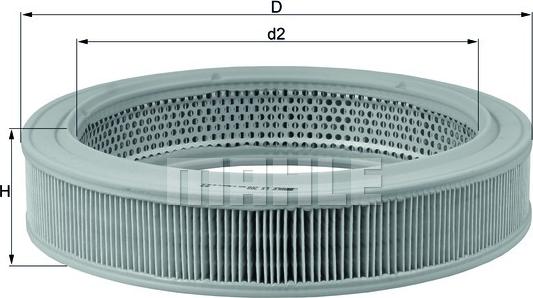 MAHLE LX 208 - Filtre à air cwaw.fr