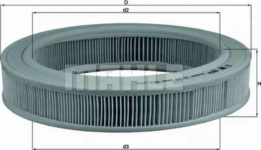 MAHLE LX 203 - Filtre à air cwaw.fr