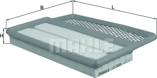 MAHLE LX 2880 - Filtre à air cwaw.fr