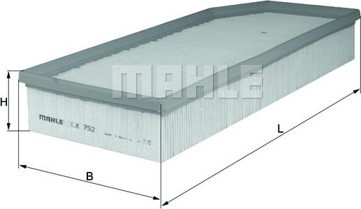 MAHLE LX 752 - Filtre à air cwaw.fr