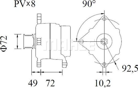 MAHLE MG 952 - Alternateur cwaw.fr