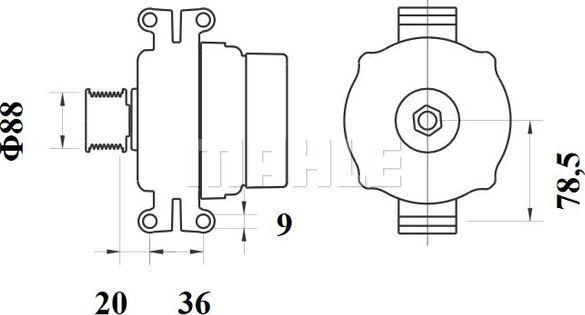 MAHLE MG 935 - Alternateur cwaw.fr