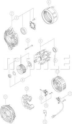 MAHLE MG 9 - Alternateur cwaw.fr