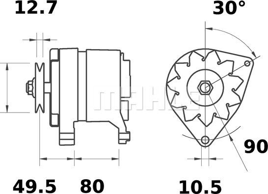 MAHLE MG 496 - Alternateur cwaw.fr