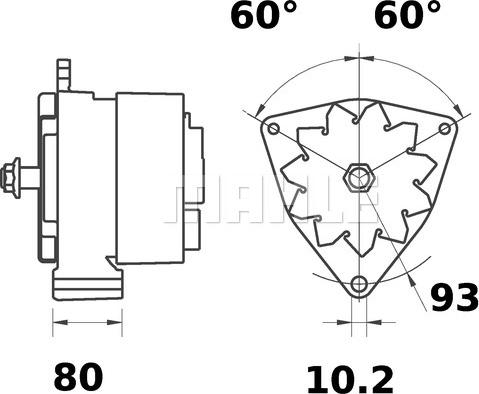 MAHLE MG 493 - Alternateur cwaw.fr