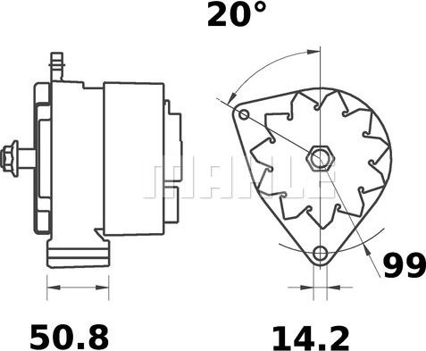 MAHLE MG 442 - Alternateur cwaw.fr