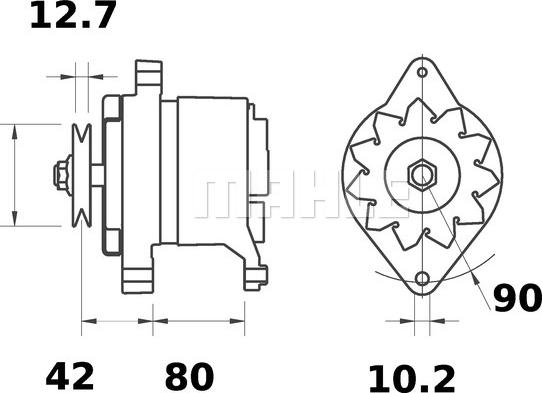 MAHLE MG 455 - Alternateur cwaw.fr