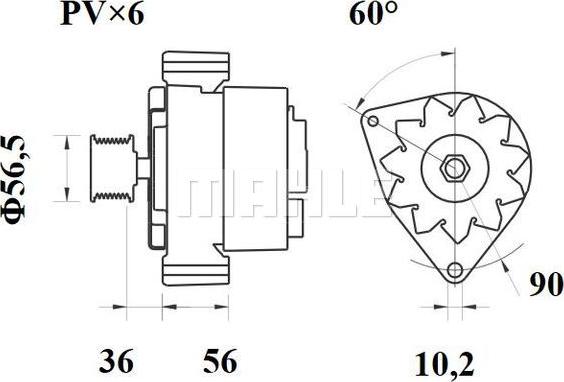 MAHLE MG 456 - Alternateur cwaw.fr