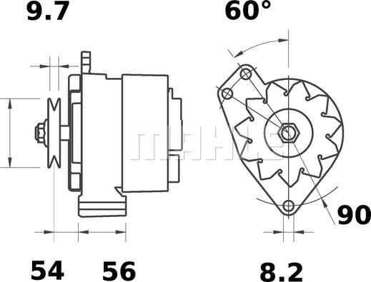 MAHLE MG 457 - Alternateur cwaw.fr