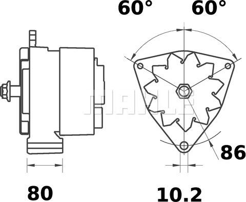 MAHLE MG 463 - Alternateur cwaw.fr