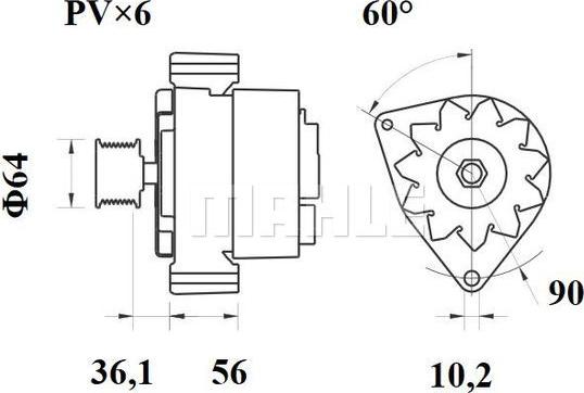 MAHLE MG 421 - Alternateur cwaw.fr