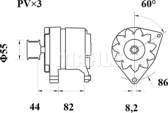 MAHLE MG 428 - Alternateur cwaw.fr