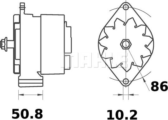 MAHLE MG 477 - Alternateur cwaw.fr