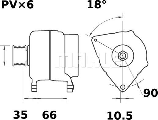 MAHLE MG 506 - Alternateur cwaw.fr