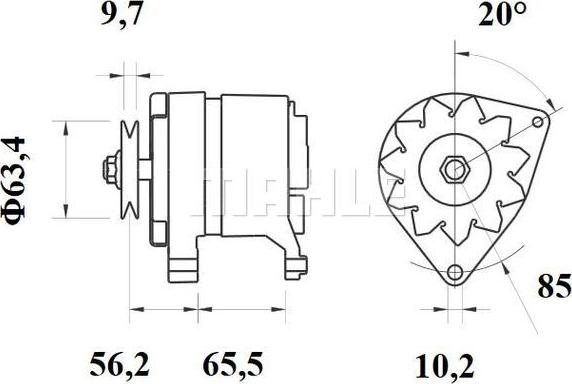 MAHLE MG 514 - Alternateur cwaw.fr