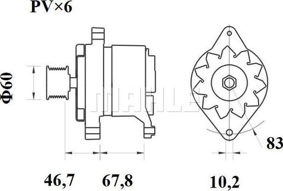 MAHLE MG 589 - Alternateur cwaw.fr