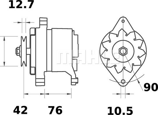 MAHLE MG 584 - Alternateur cwaw.fr