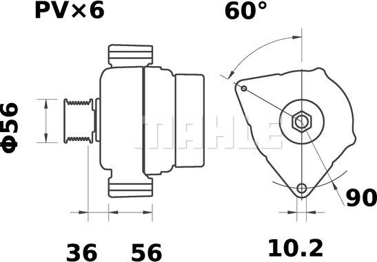 MAHLE MG 574 - Alternateur cwaw.fr