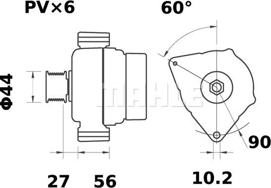 MAHLE MG 62 - Alternateur cwaw.fr