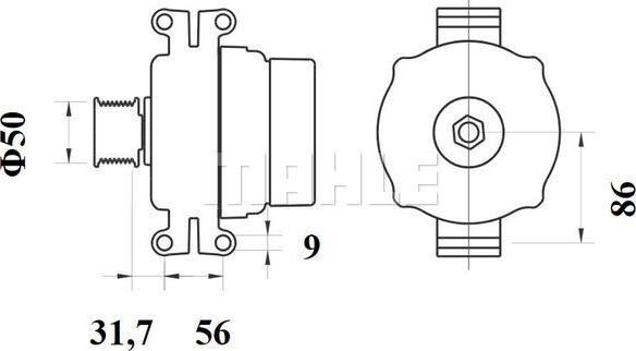 MAHLE MG 1060 - Alternateur cwaw.fr