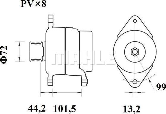 MAHLE MG 1019 - Alternateur cwaw.fr