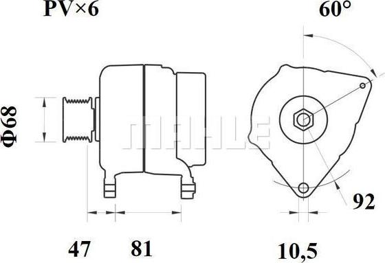 MAHLE MG 1088 - Alternateur cwaw.fr