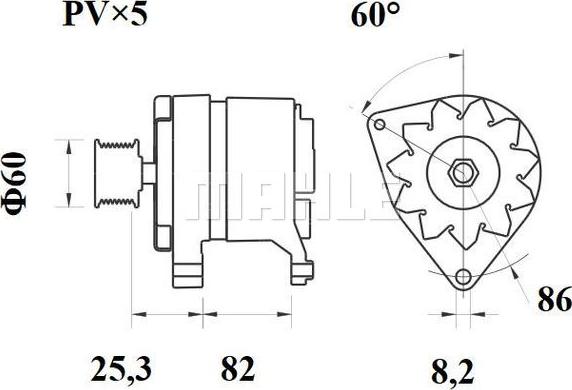 MAHLE MG 102 - Alternateur cwaw.fr