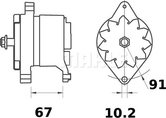 MAHLE MG 184 - Alternateur cwaw.fr